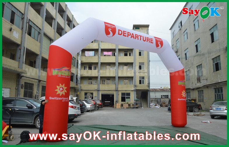Inflatable Rainbow Arch Most Attractive Commercial Inflatable Entrance Arch , Advertising Arch Inflatable Tent
