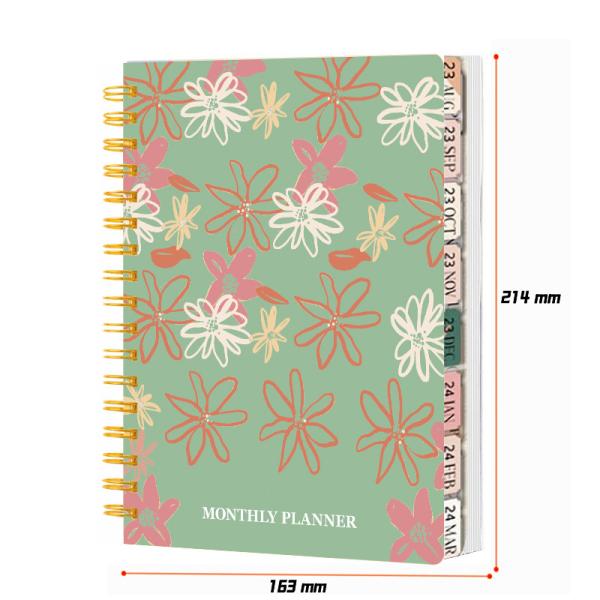 Lined Paper Type Spiral Hardcover Notebook in Customized Colour and Elegant Style for Business Meetings