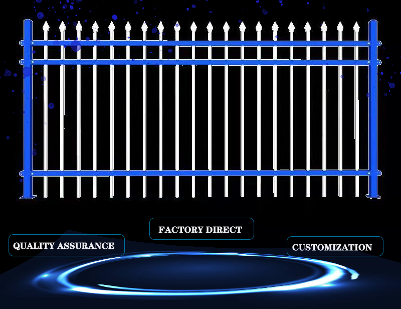 Aluminum Galvanized Metal Palisade Fencing 1800mm 2000mm ODM