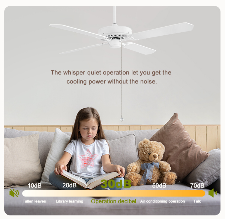 Ceiling Fan Light without Light for Home/Hotel/Office Designing in Modern Style