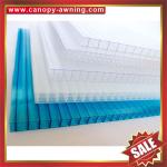 excellent mutil walls four layers PC sheet,multiwall PC sheet,hollow polycarbona