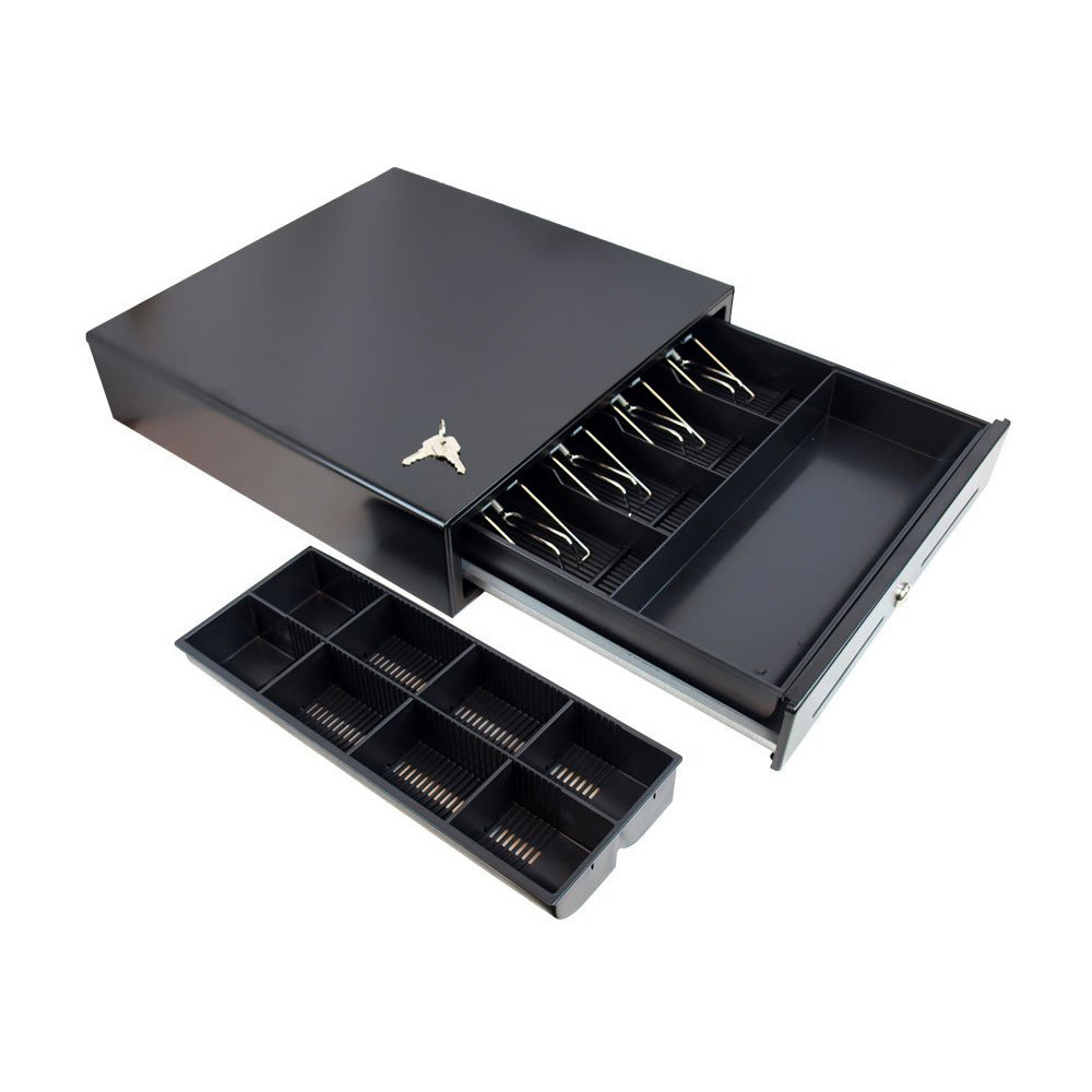 Retail Store Ball Bearing Slide POS Cash Drawer RJ11 Port Cash Tray For Shop