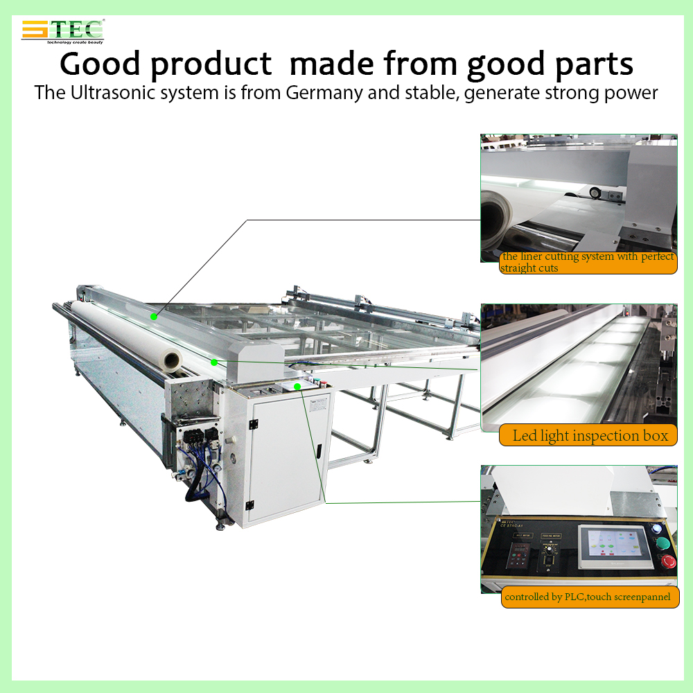 Ultrasonic Crush Roller Blind Machine Fabric Separator Home Fabric Cutting Machine 2KW
