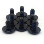 Pre Applied Adhesive Bolt Black Nylon Patch Screw Micro Machining