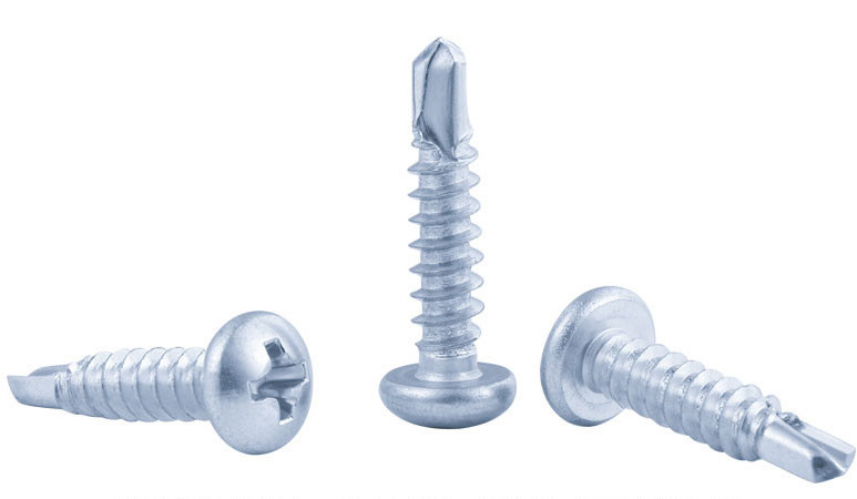 Quality Zinc Plated Steel Pan Head Phillips Drive Self Drilling Screws DIN7504N for sale