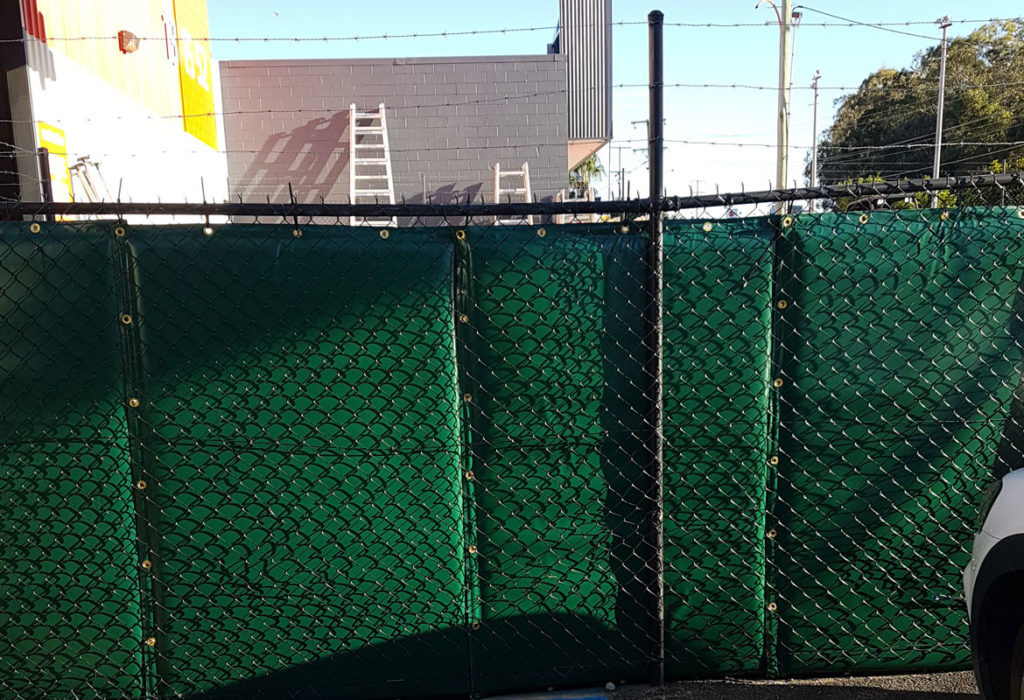 25dB temporary noise barriers composite laminated fabric 1.2mm outside please pvc plastic film