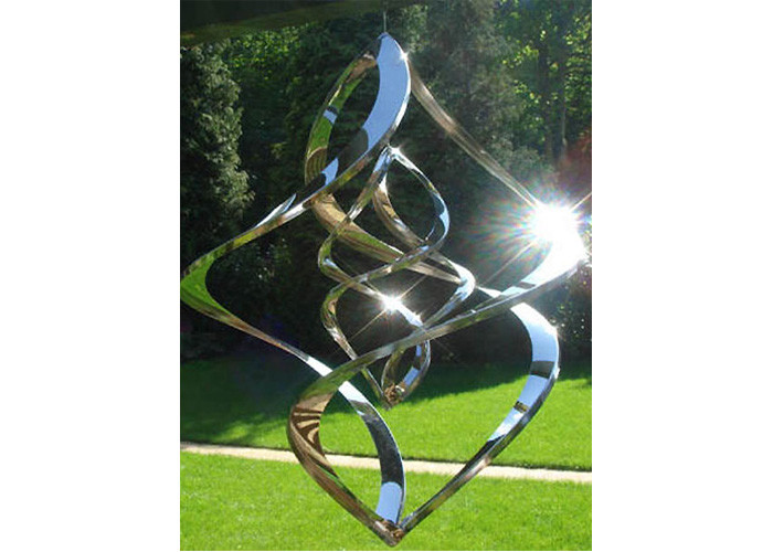 Brushed Outdoor Wangstone Decor Sculpture Stainless Steel Water Ball Fountain