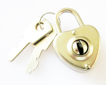 Quality Zinc Alloy Heart Small diary Lock for Stationery for sale