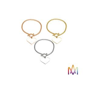 Quality 18mm Length Toggle Clasp Closure Cross Chain Bracelet for sale