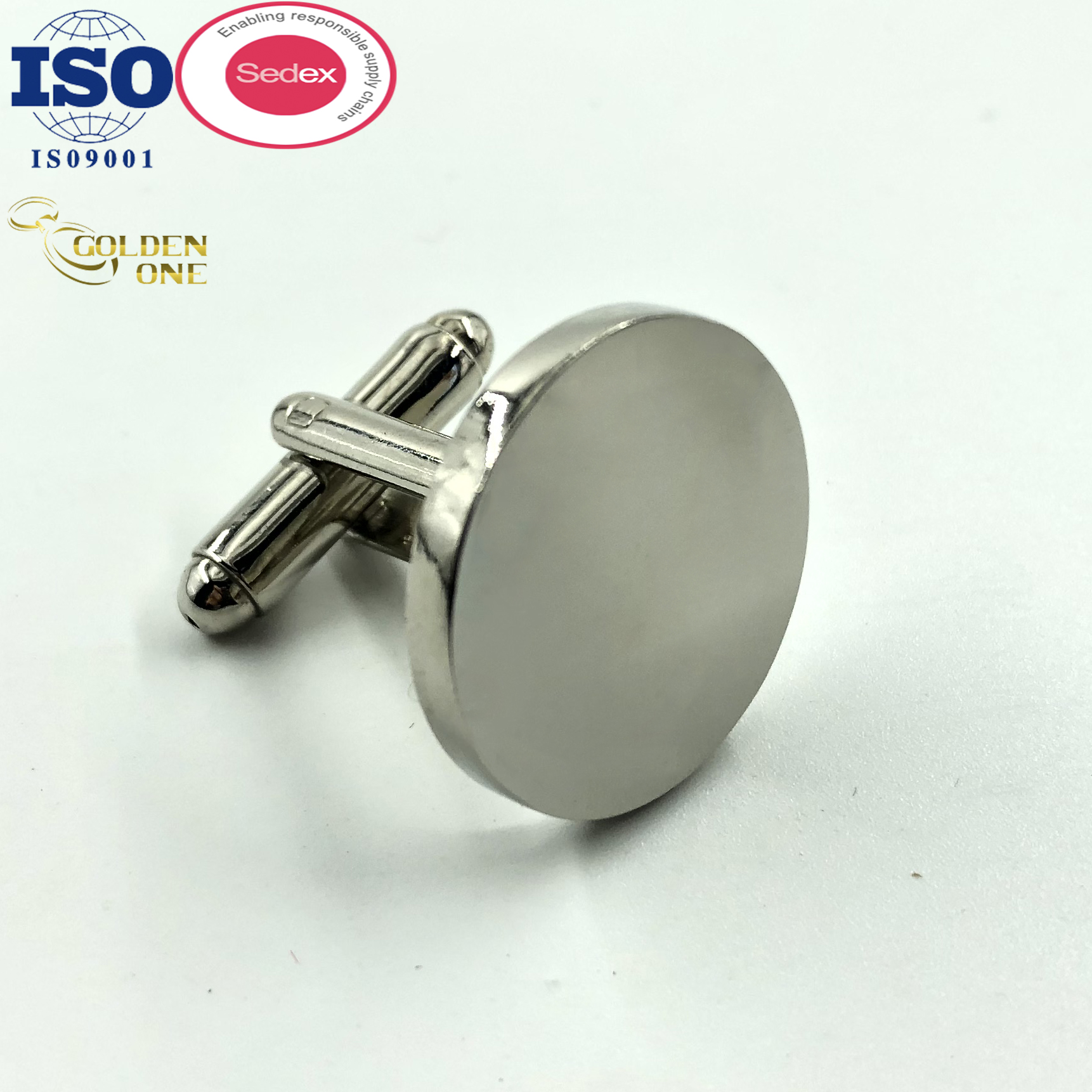 Custom Metal Engraved Cufflinks , Soft Enamel Car Shape Men Square Cufflink Blanks