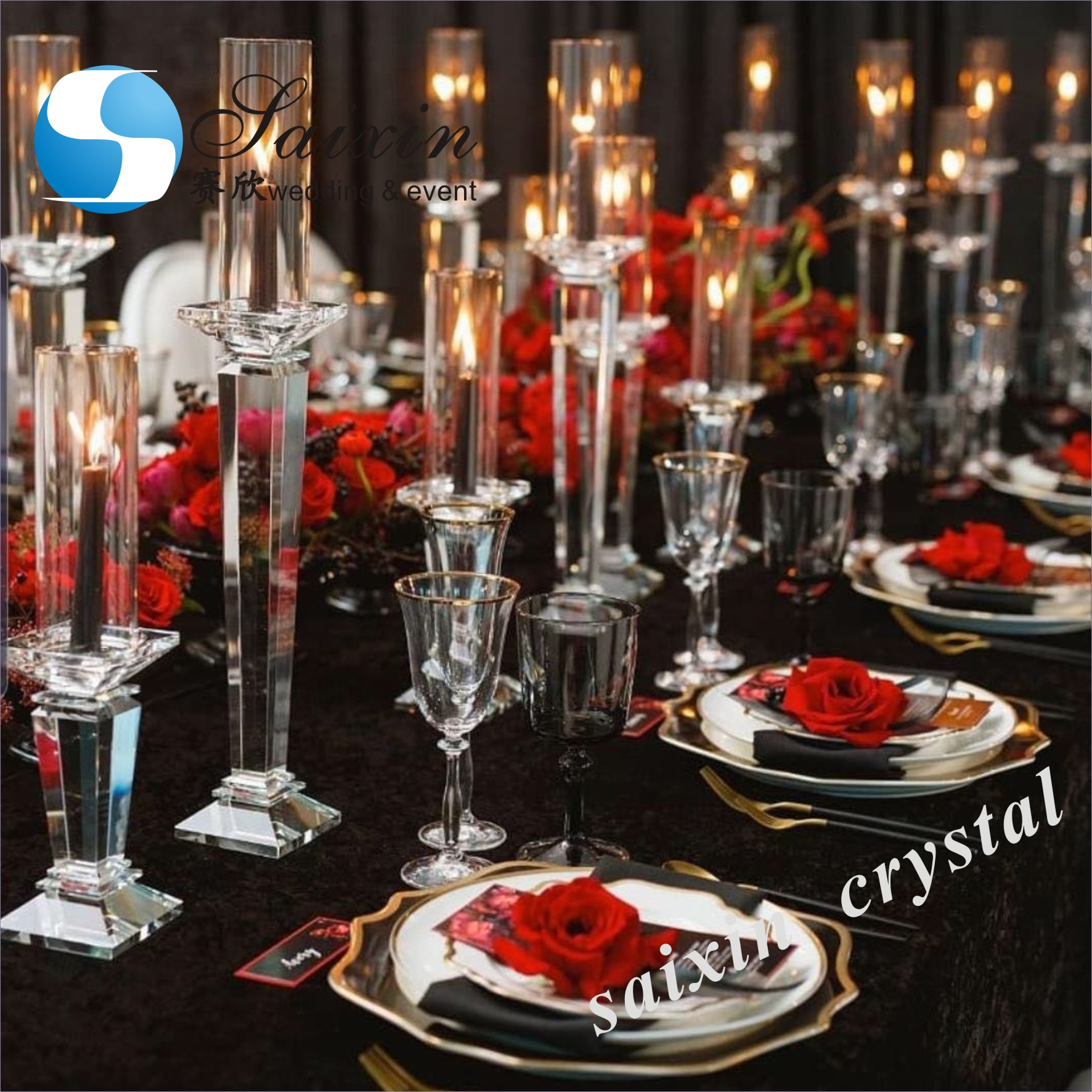 Wholesale wedding centerpieces single gold candle holder for event decor