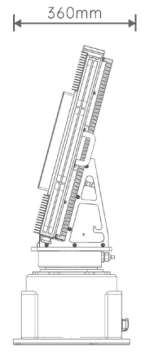 360 Degree Active Phased Array Radar Perimeter Security Radar Multi Beam Coverage