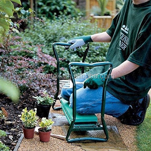 Eva Cushioned Kneeler and Garden Stool 60*28*49 cm for Comfortable Gardening