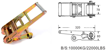 Hardware Cam Buckle Straps , Tie Down Buckle 50mm Breaking Strength 5 Ton