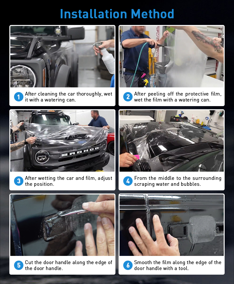 7.5Mil TPU PPF Car Paint Protection Film Self-Healing Clear Matte 10YR Warranty