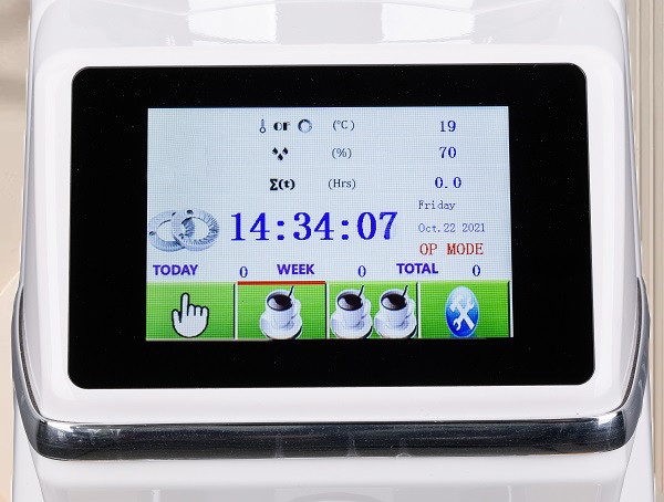 Professional Italian Commercial Burr Coffee Grinder Full Touch LCD Display