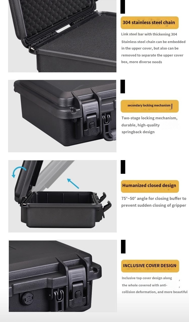 450x360x190mm IP67 Waterproof Tool Storage Case with 428x362x176mm Inner Size and 2.65KG Weight