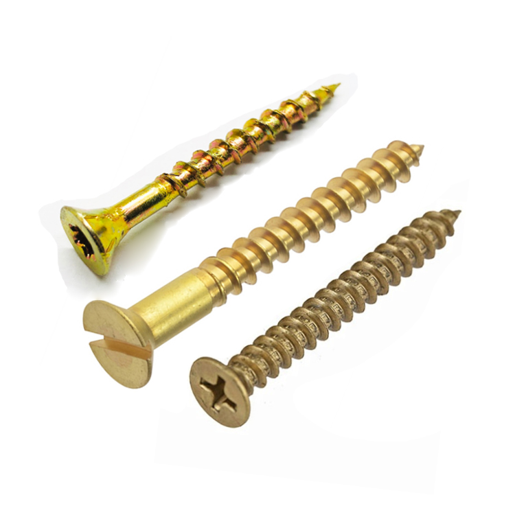 Brass Wood Screw Brass Slotted Head Wood Screw Brass Torx Flat Head Wood Screws