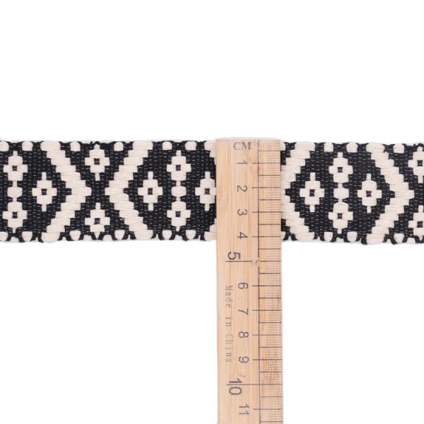 40mm Pattern Jacquard Ribbon Trim For Belts Bags