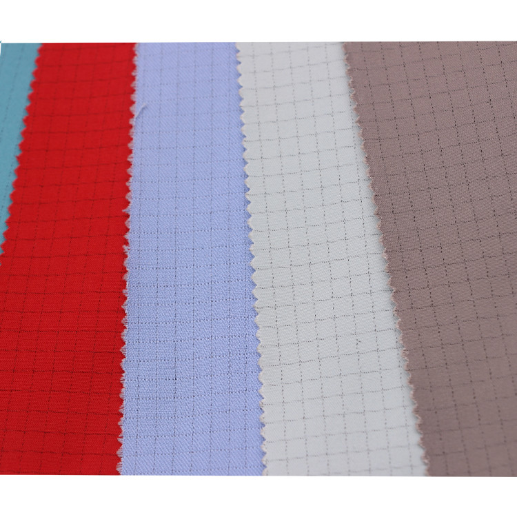 Quality Electrical Conductive Anti Static ESD Fabrics Polyester For Cleanroom for sale