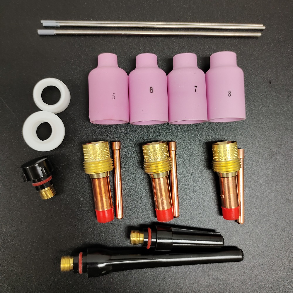 ODM Customized Support TIG Welding Accessories Long Midium Short Back Cup 41V24 41V35 41V33