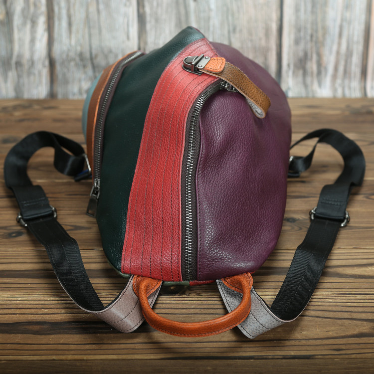Anti Theft Genuine Leather Backpack
