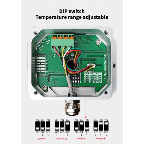 Factory temperature and humid transmitter high-precision industrial grade pipeline sensor 4-20mA current transmitter metal shell