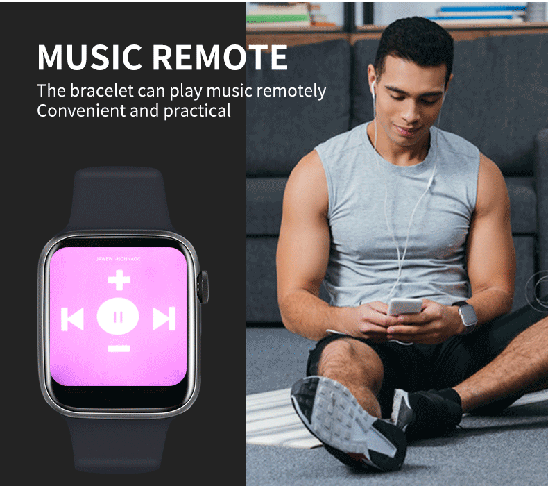 BLE Device W6 Smart Bracelet 1.69 IPS Smart Watch Remote App For Apple
