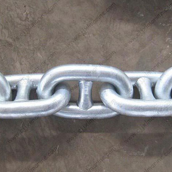 Surface Black Paint Ship Anchor Chain