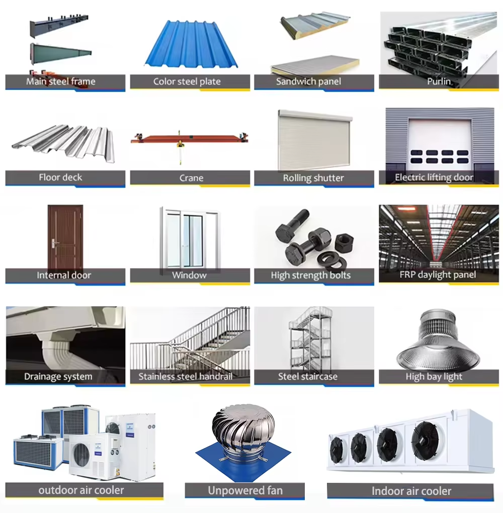 Prefab Light Steel Frame Construction Structure Modular Frame Chicken Poultry Farm House