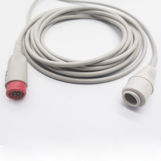 Quality 12 Pin Edward Transducer Mindray IBP Adaptor Cable for sale