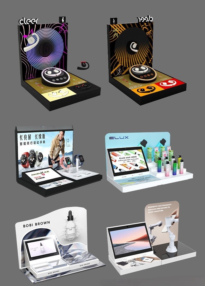Custom Watches Acrylic Display Stands Phone Display Stands Holder Glossy Lamination