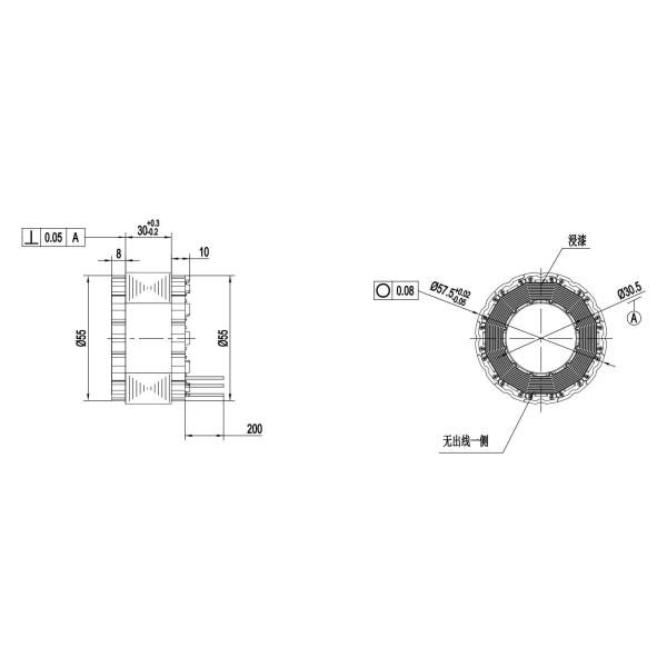 HETAI Frameless Motor 40mm 60mm 80mm 130mm