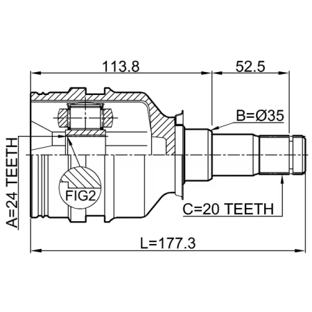 KAWA Drive Shaft CV Joint Front Drive Axle 68320309AA Compatible 2019 2022 Jeep Cherokee 2 0T 3 2L 4X4 Trailhawk LH