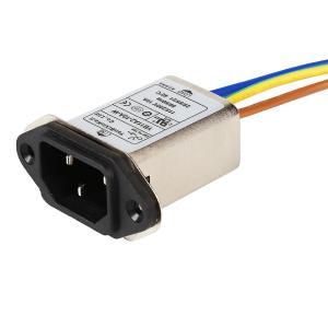 Quality YB11A2-10A-W IEC Inlet Filter Power Line Output Noise Filter For Medical Equipment for sale