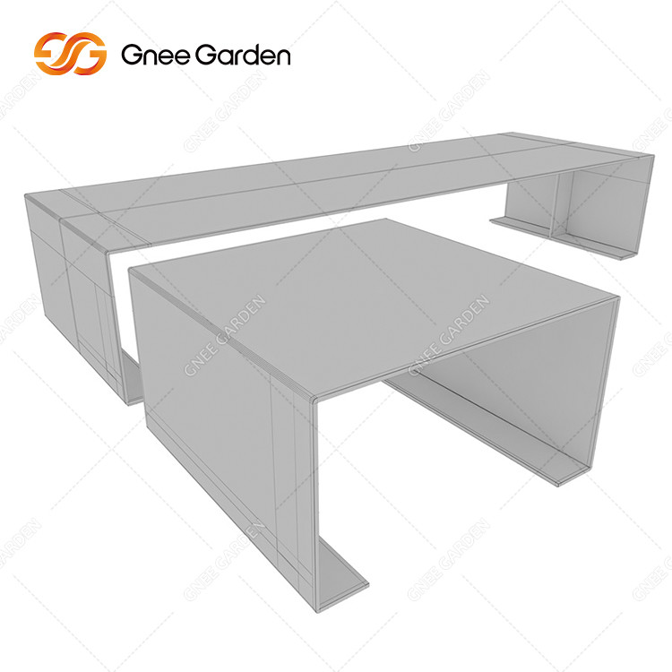 Corten Steel Metal Commercial Garden Treasures Classics Outdoor Metal Furnitures