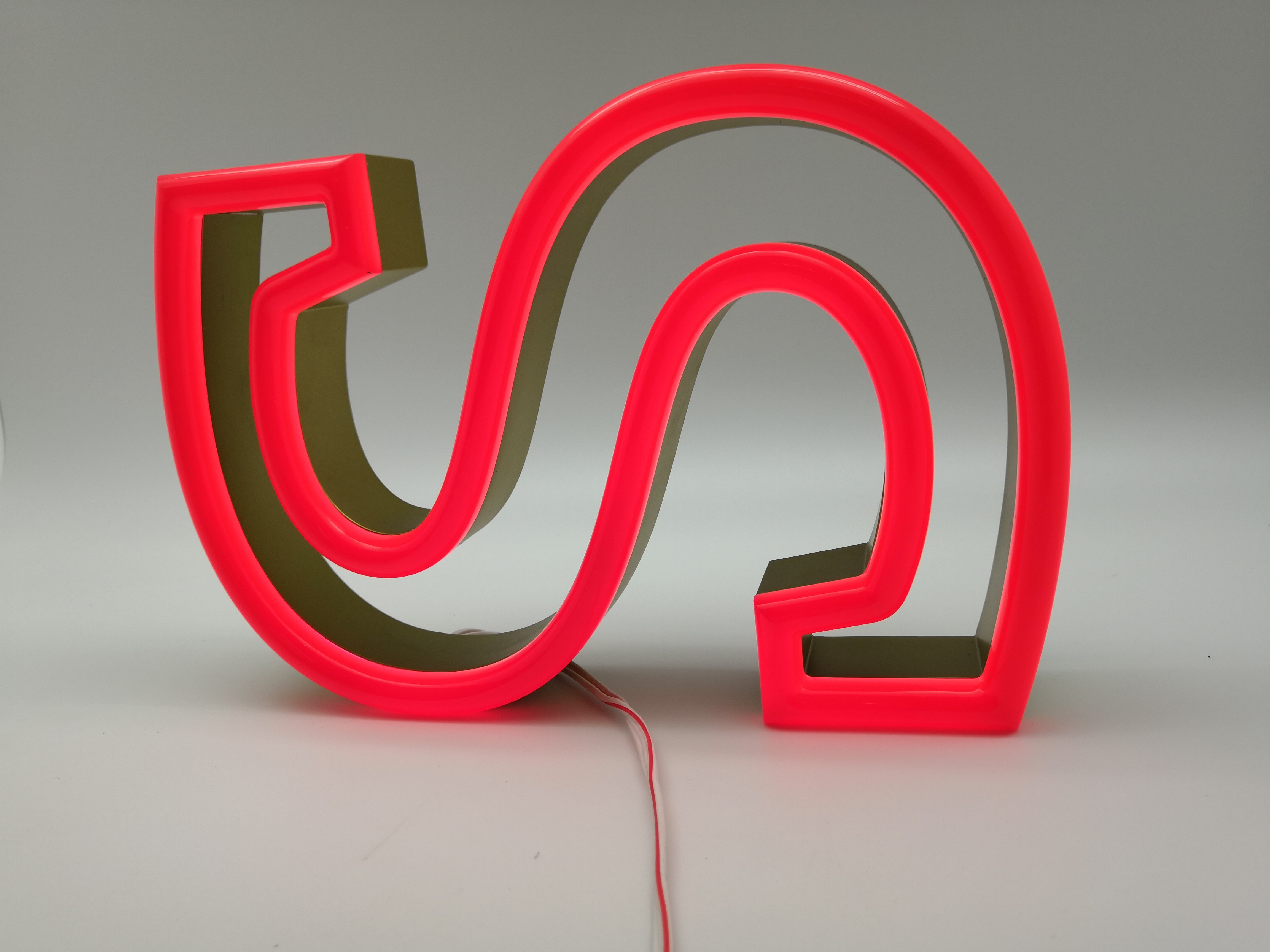 Orange 23mm Neon Rope Light Sign / Aluminum Custom Logo Neon Sign