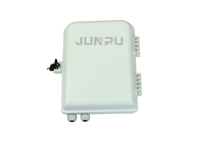 Ftth Outdoor Distribution Box, Fibre Optic Distribution Box white PC+ABS material