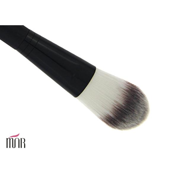 Hot Cosmetic Tool Black Handle Makeup Foundation Brush With Aluminium