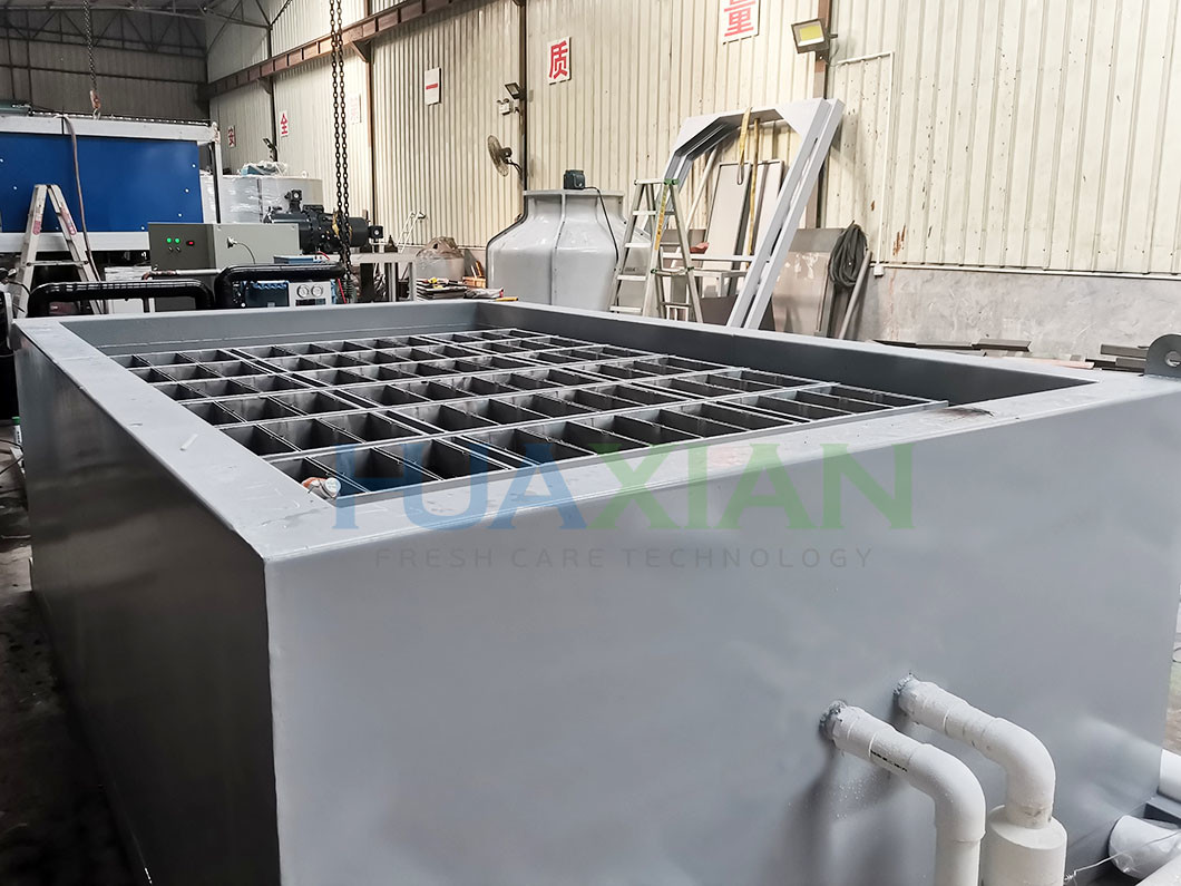 Carbon Steel Ice Block Making Machine Air Cooled 25kgs Blocks 5 Ton Salt Water
