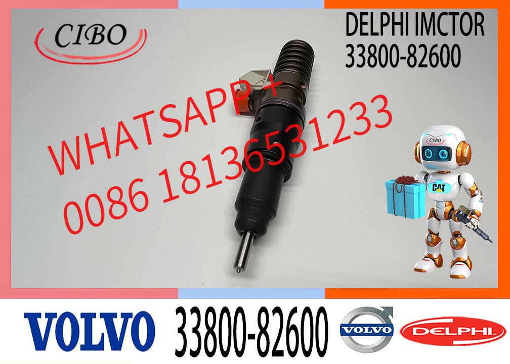 Diesel Injection System Parts Diesel Fuel Injector33800-82610 BEBJ1FO70010 33800-82600 23771400 Diesel Injector For VOL-VO