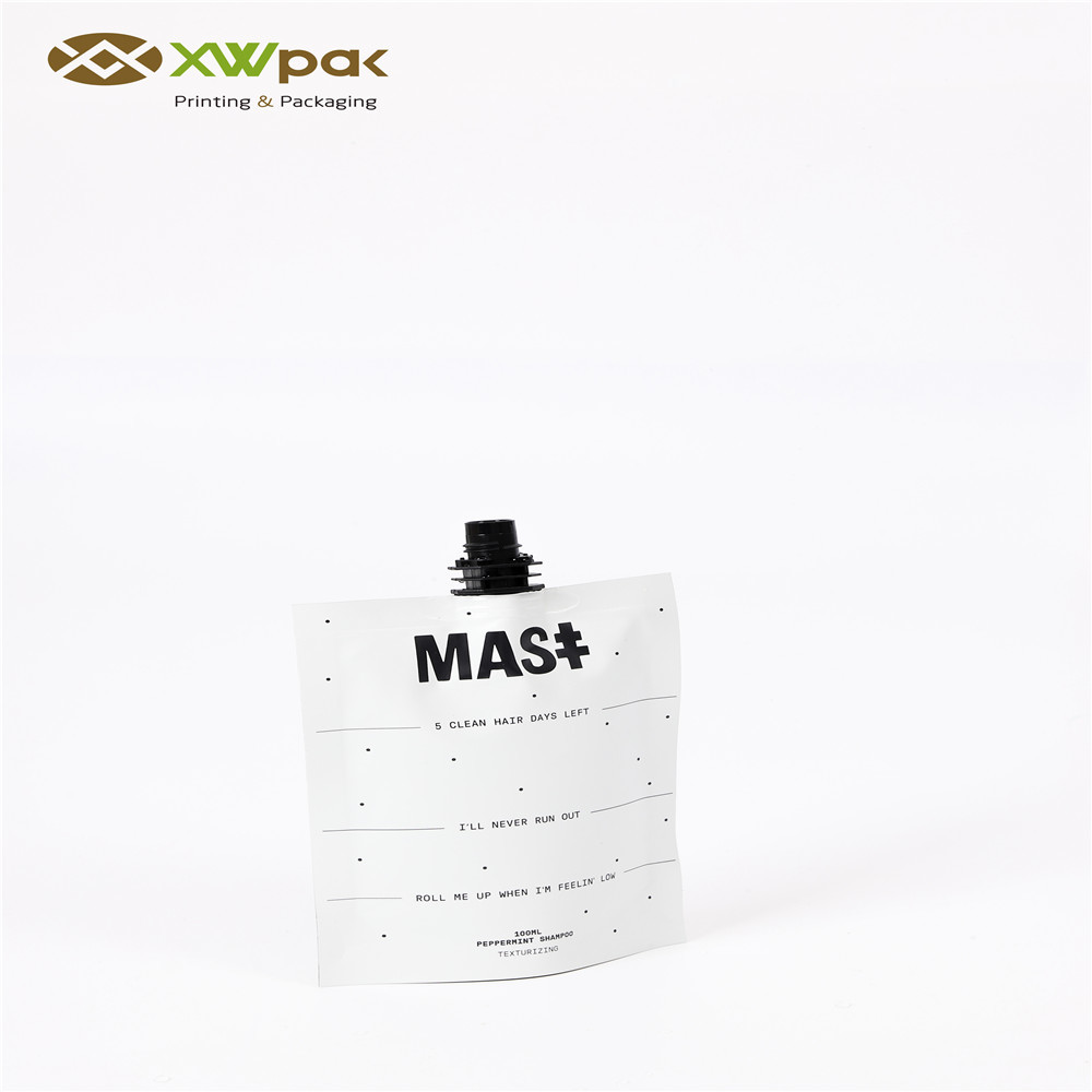 Plastic Custom Spout Pouch Bag With Cap Stand Up Liquid Packaging