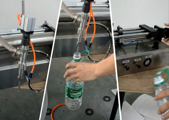 Quality Industrial Semi Automatic Bottling Machine / Semi Automatic Liquid Filling Machine for sale