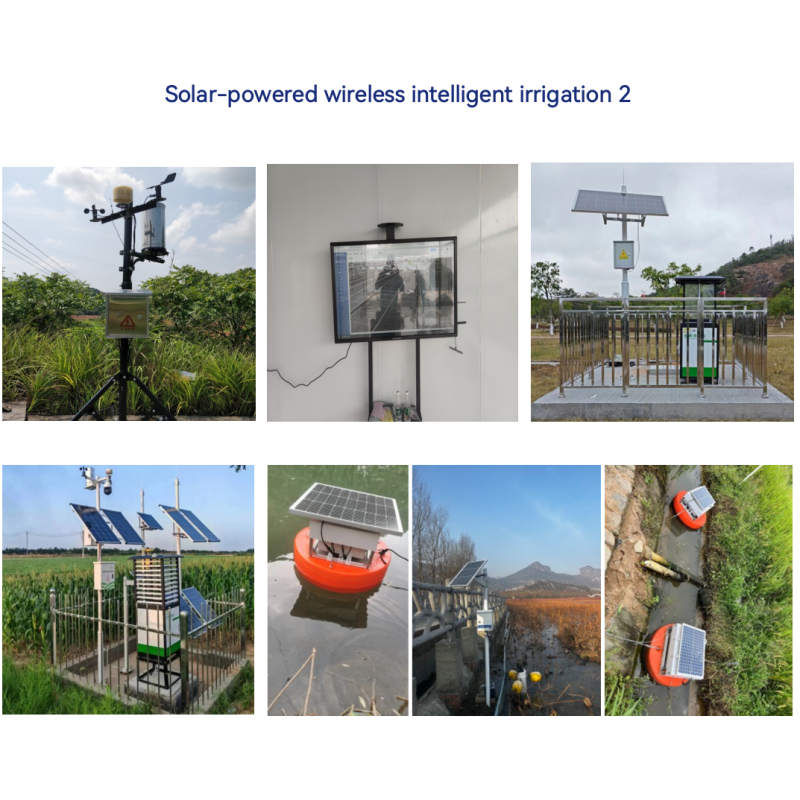 Smart Butterfly Electric Water Valve Solar Panel Digital Screen Control for Precision Agriculture