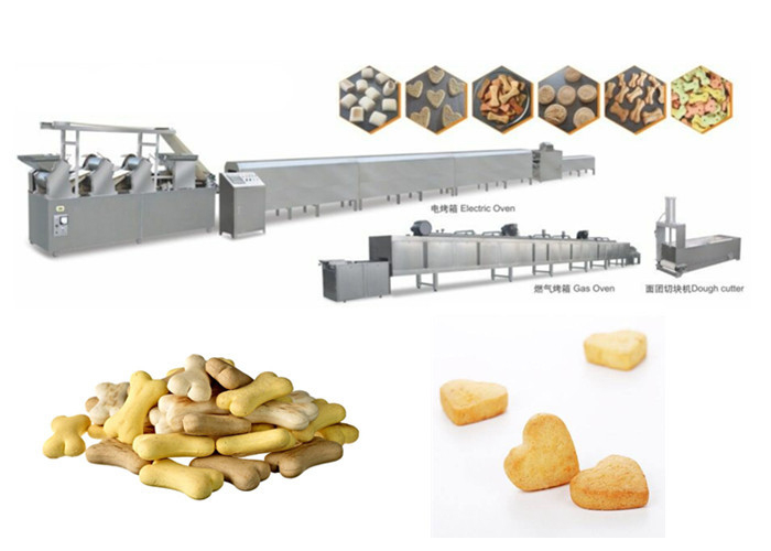 Stainless Steel Material Customized Color Pet Biscuit Making Dog Snacks Processing Line