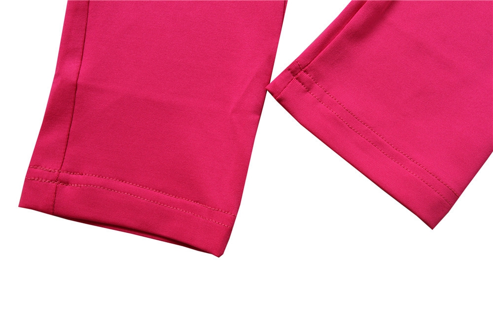 88% polyester 12% spandex Elastic Waist ladies sports trousers 8 Colors