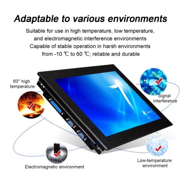 Factory Price 3MM Bezel 15.6 Inch IP65 Front Embedded industrial control computers Touch Panel PC With Corei3/i5/RK3288/RK3568