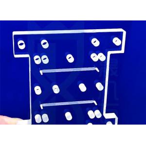 Transparent Fused Quartz Plate With Laser Drill Holes