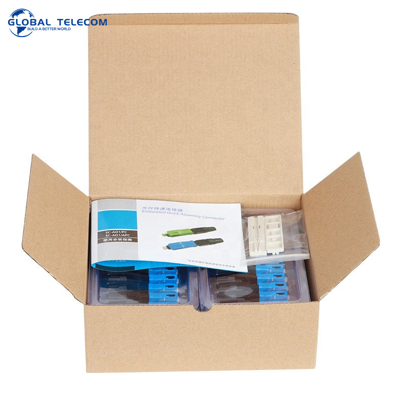 Indoor outdoor Fast Connect Fiber Connectors 60dB Sc Apc Sc Upc