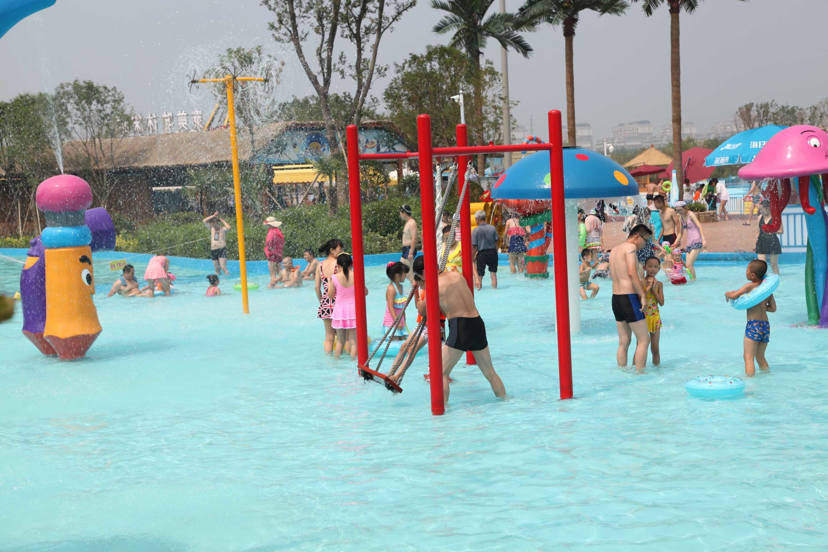 Kids Entertainment Fiberglass Aqua Playground Spray Game Park Equipment